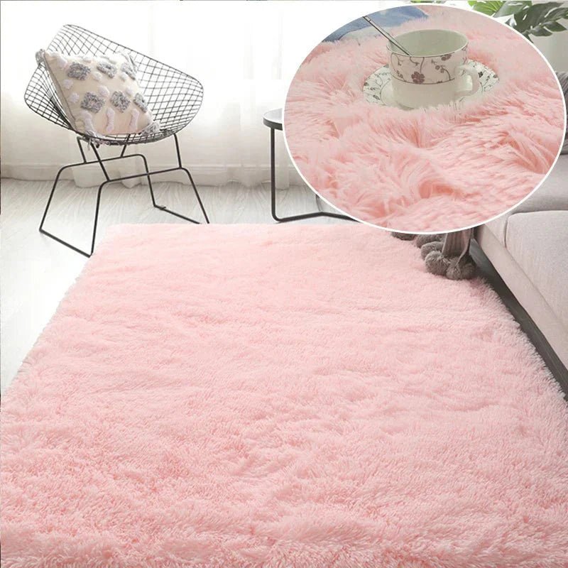 Tapis en Fourrure - HairyRugs™ - Rose - Petit paradis bébé