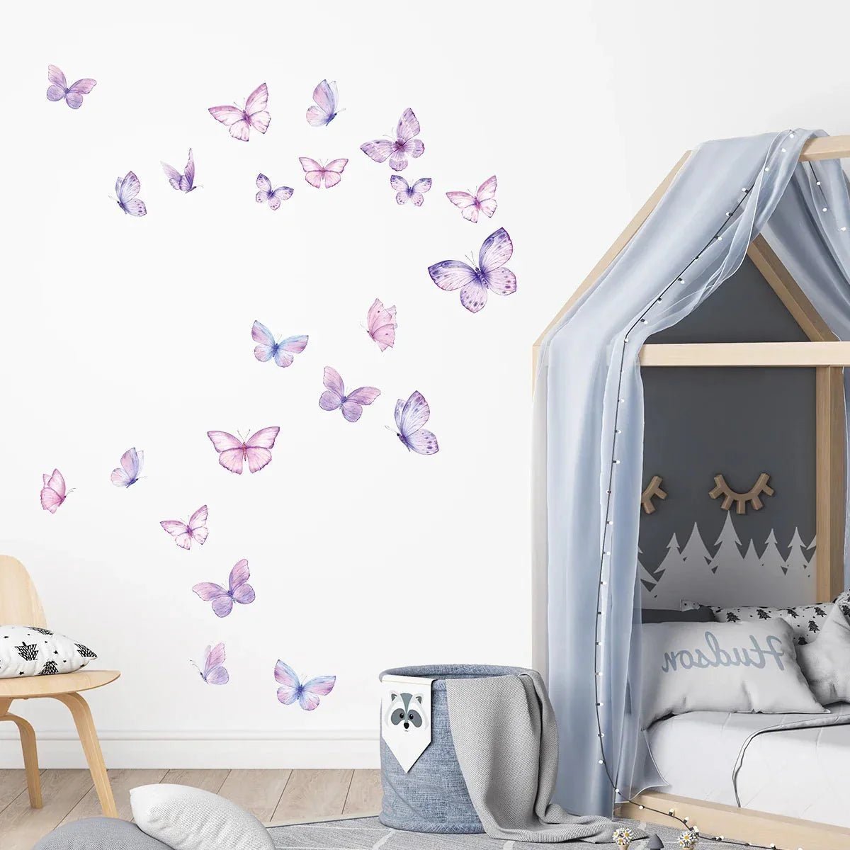 Décoration Murale - ButterfliesSticker™ - Violet - Petit paradis bébé