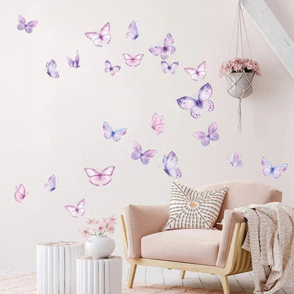 Décoration Murale - ButterfliesSticker™ - Violet - Petit paradis bébé