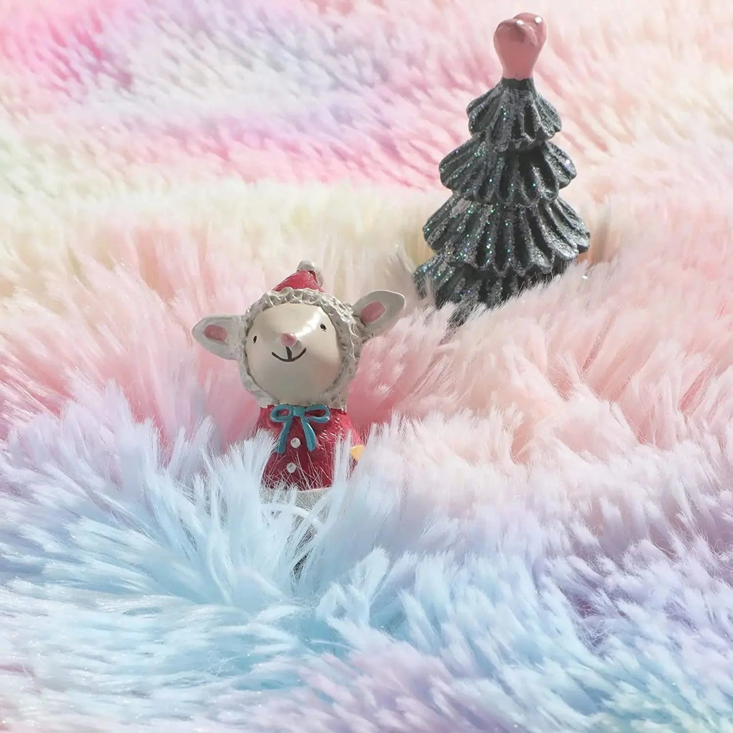 Tapis en Fourrure - HairyRugs™ - Arc - en - ciel - Petit paradis bébé