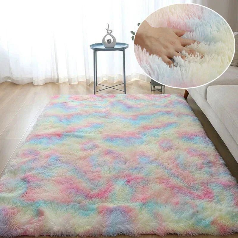 Tapis en Fourrure - HairyRugs™ - Arc - en - ciel - Petit paradis bébé