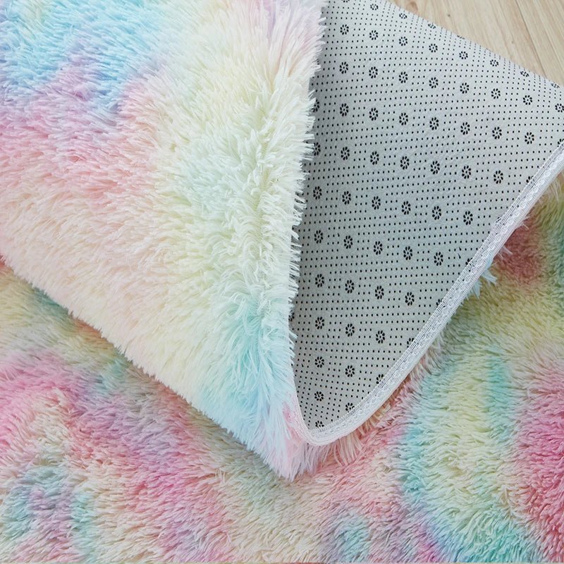 Tapis en Fourrure - HairyRugs™ - Arc - en - ciel - Petit paradis bébé