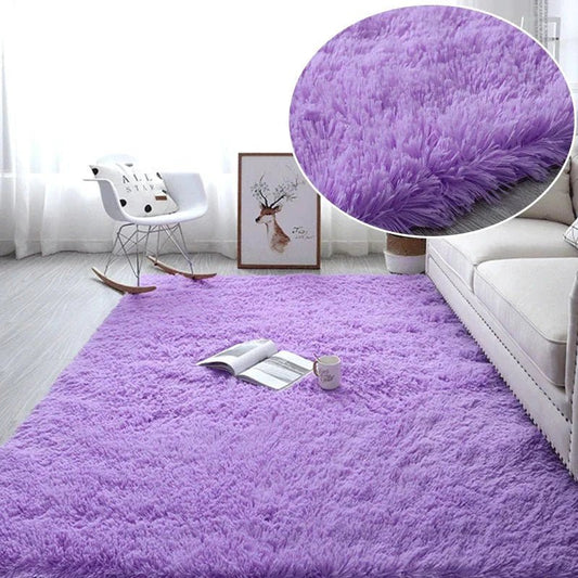 Tapis en Fourrure - HairyRugs™ - Mauve - Petit paradis bébé